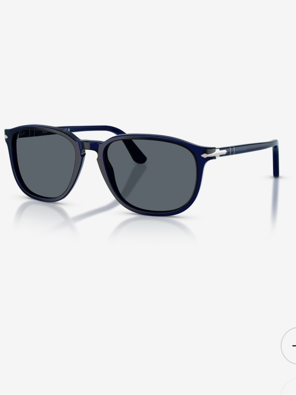 Persol black unisex polarized sunglasses with case black frame PO3019 square